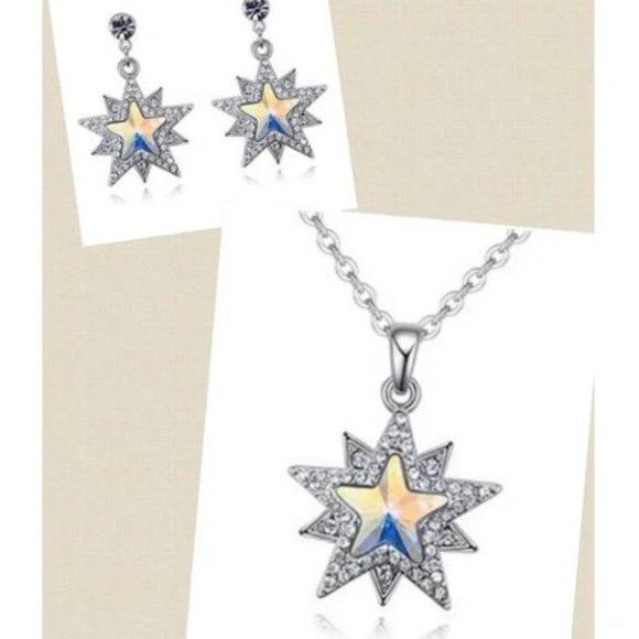Crystal Star Necklace Set - Picture 6 of 6